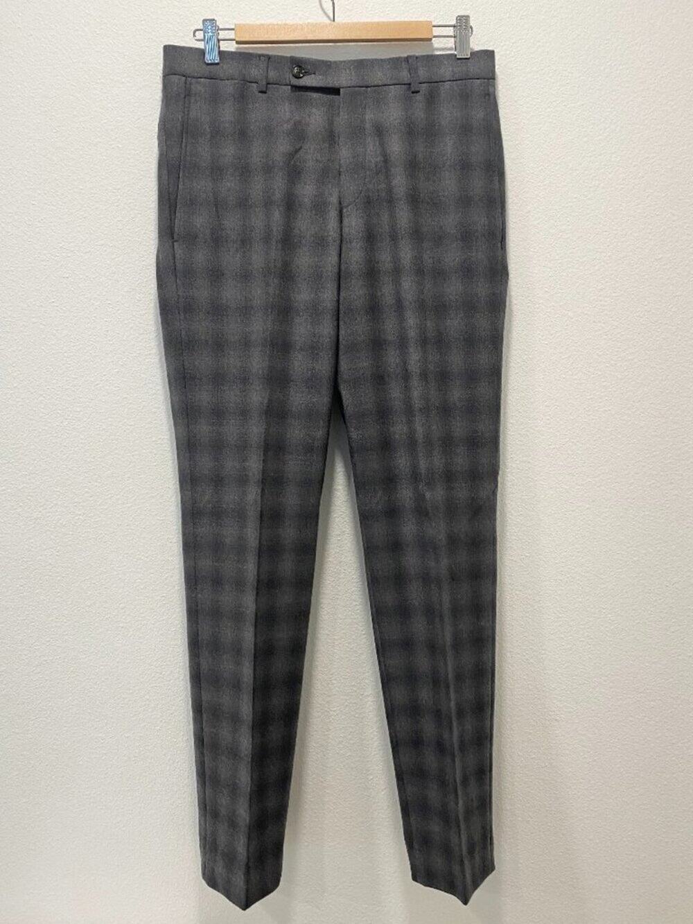 Ted Baker London Wool Men's Tailored Fit Jay Ct Dress Pants - 31x30